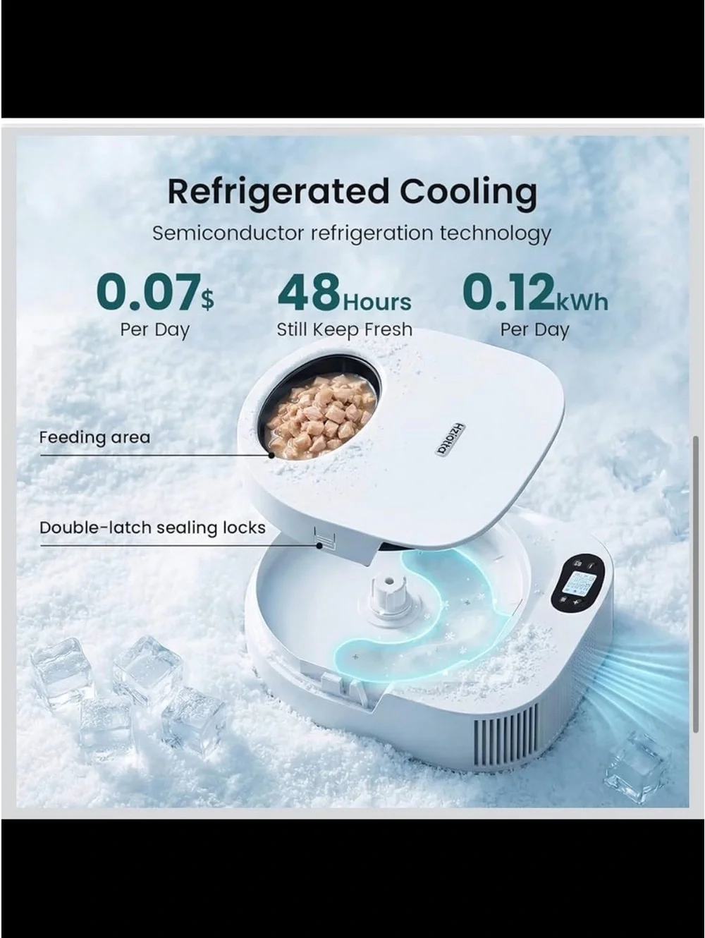 Automatic Cat Feeder - Semiconductor Cooling & 48HR Freshness/Timer - New in Box